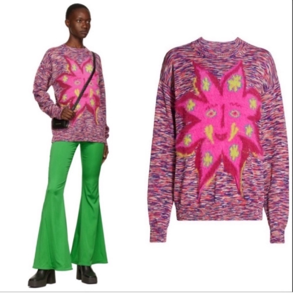 ♥️ Host Pick♥️Stella McCartney Pink and Purple Crew Neck Sweater
